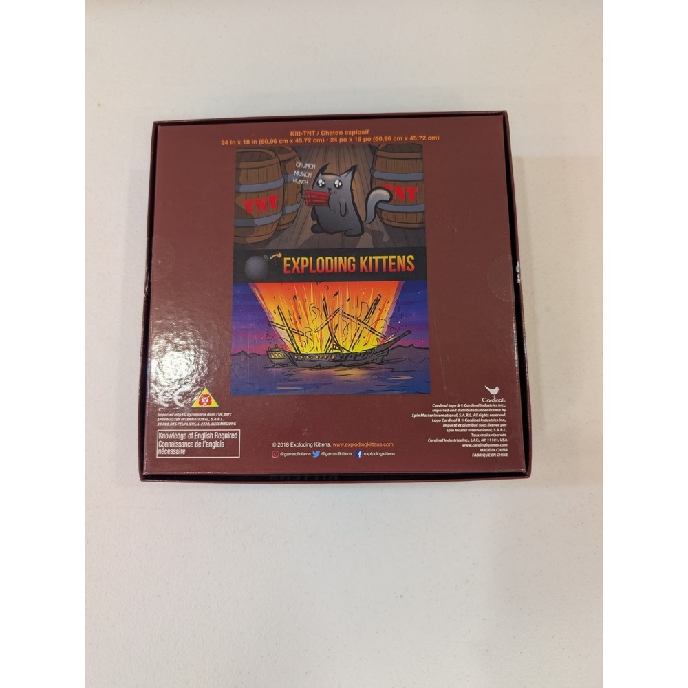 EXPLODING KITTENS 300 Piece Puzzle TNT Ship Scene Bonus Card Gently Used - Picture 3 of 3